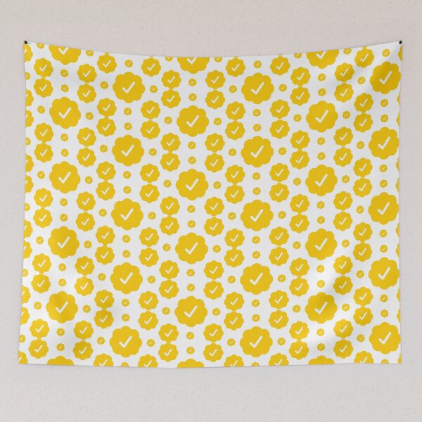 Item preview, Verified check stickers set in yellow color designed and sold by EnjoyMyTees.