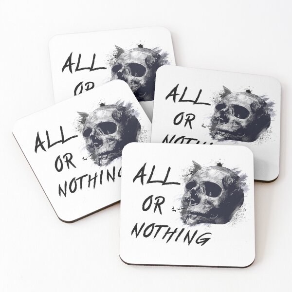Item preview, All or nothing, grunge skull designed and sold by KAFDESIGN.