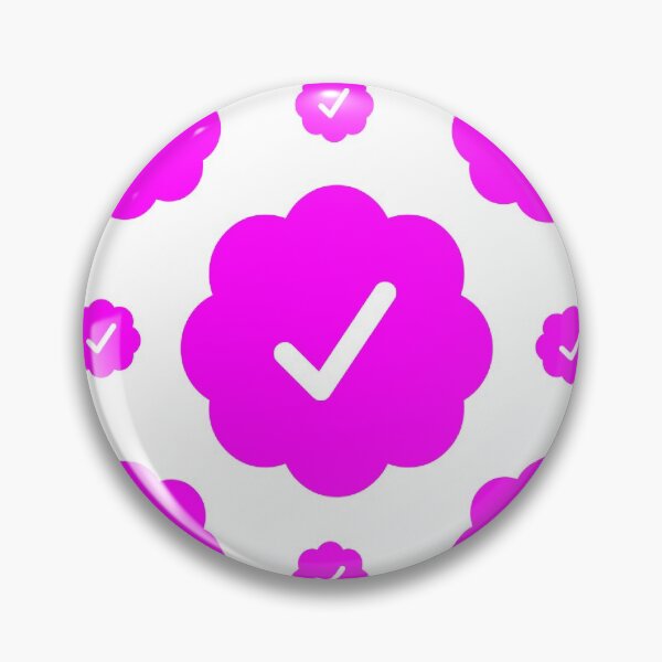 Item preview, Verified check stickers set in magenta color designed and sold by EnjoyMyTees.