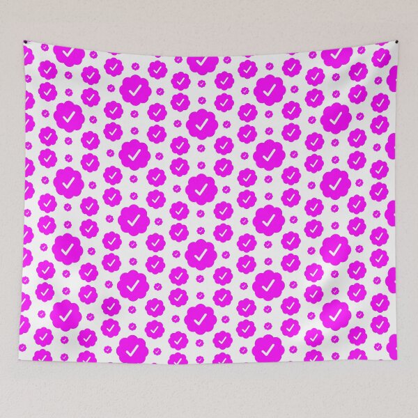 Item preview, Verified check stickers set in magenta color designed and sold by EnjoyMyTees.