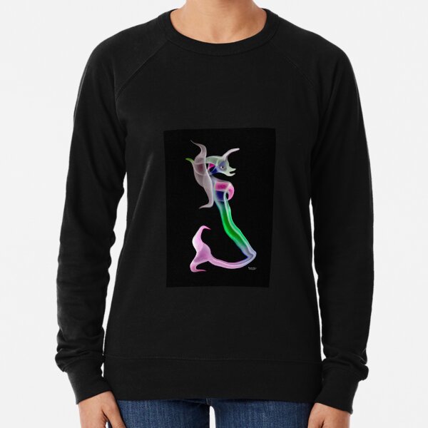 Fantasy creative incense smoke photograph of Serphant Fish Lightweight Sweatshirt