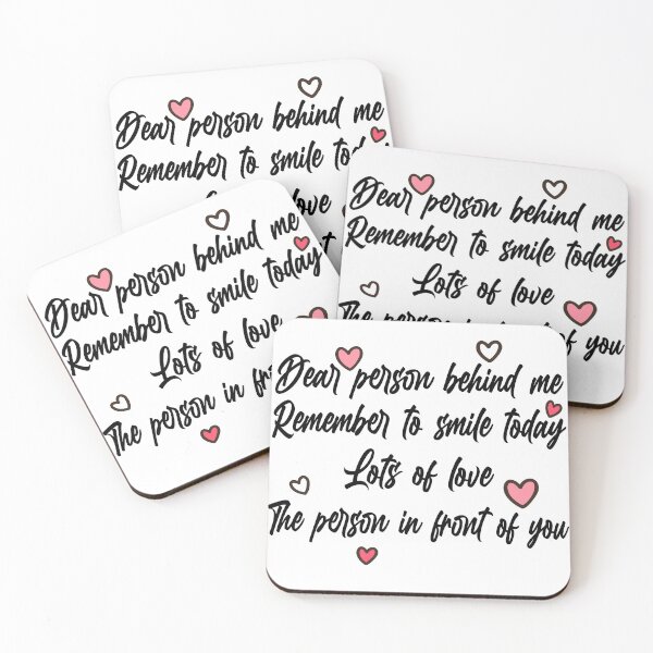 Item preview, Dear person behind me / dear person in front of me designed and sold by RedJazz.