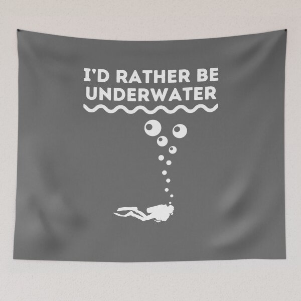 Item preview, I'd Rather Be Underwater designed and sold by StudioAquaLumos.
