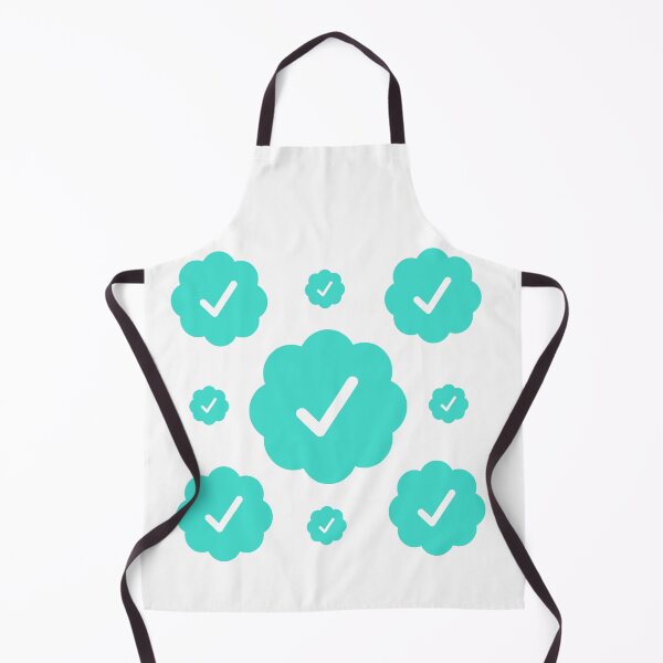 Item preview, Verified check stickers set in turquoise color designed and sold by EnjoyMyTees.