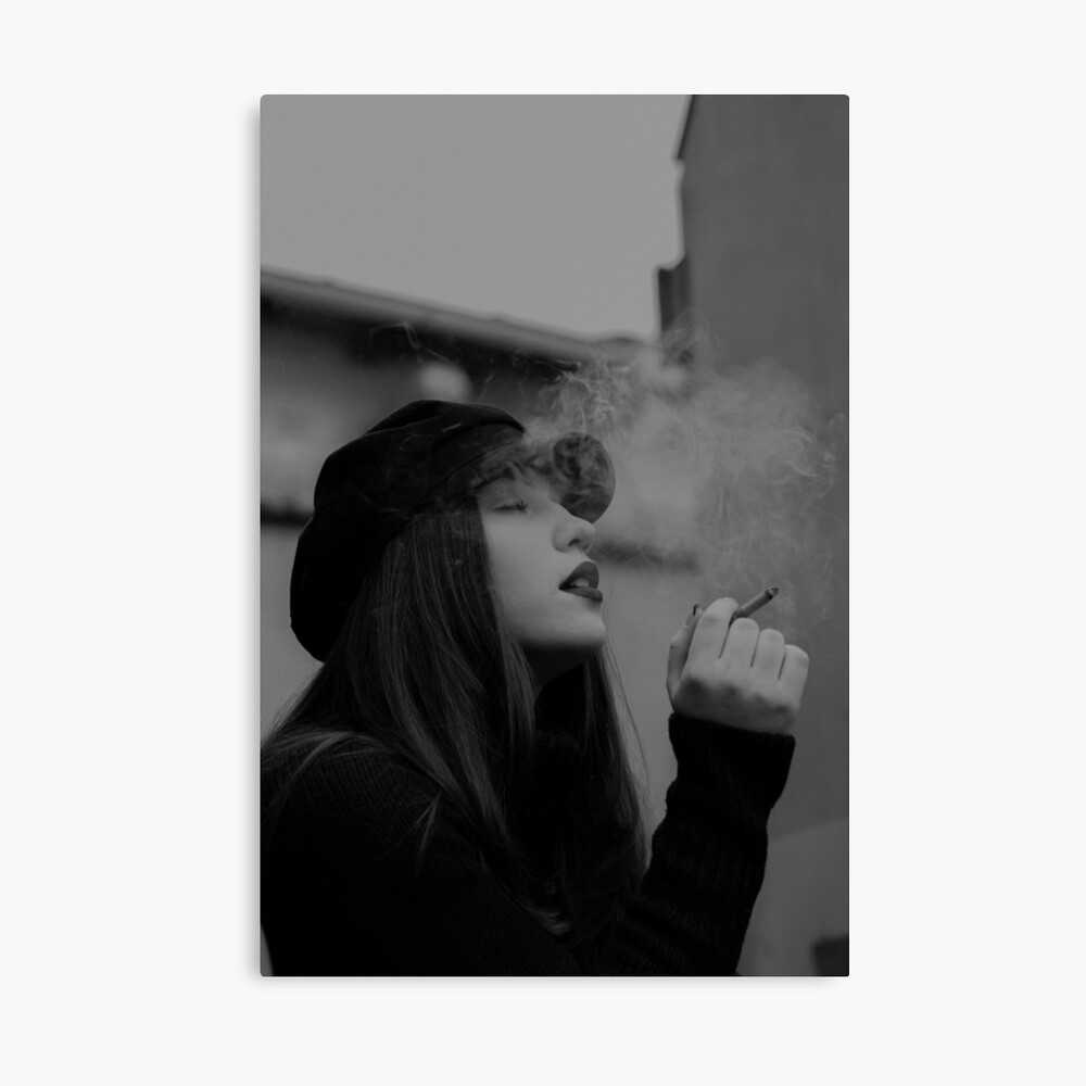 Pretty Girl Smoking Cigarette Design