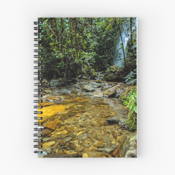 Item preview, View of a small river surrounded by nature and in the background a waterfall designed and sold by hateeyes.