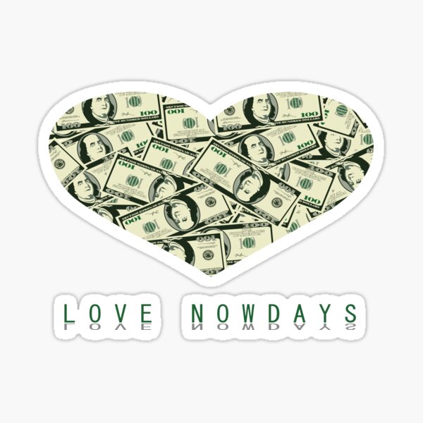 Valentine Parody | Love nowdays Sticker