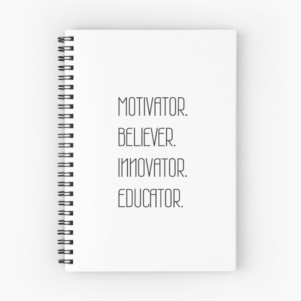 Item preview, Motivator Believer Innovator Educator, Motivational quote designed and sold by cyhdesign.