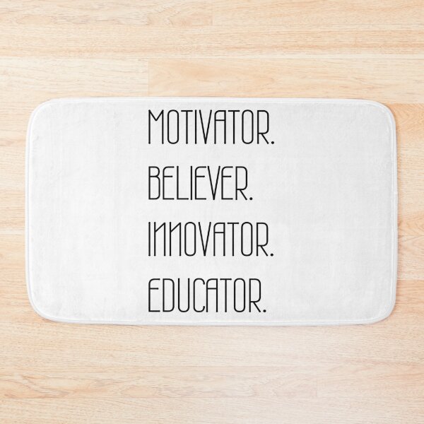 Item preview, Motivator Believer Innovator Educator, Motivational quote designed and sold by cyhdesign.