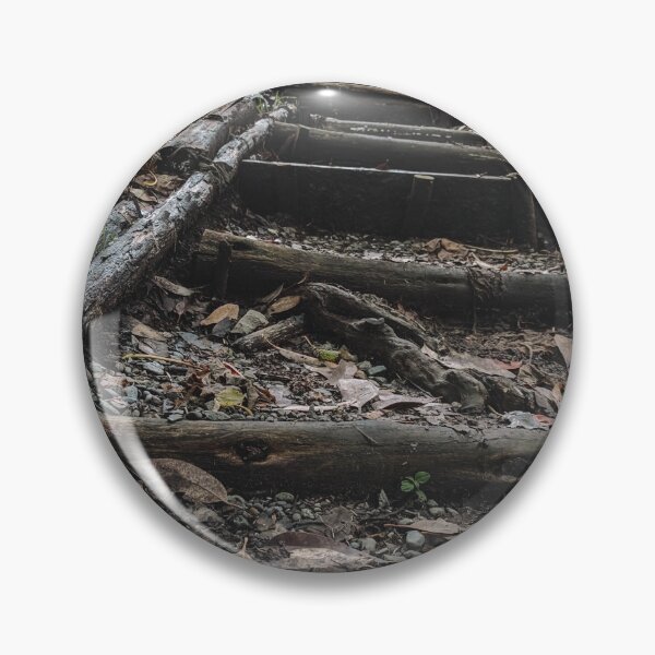 Item preview, Beautiful view of a staircase made with wooden logs designed and sold by hateeyes.