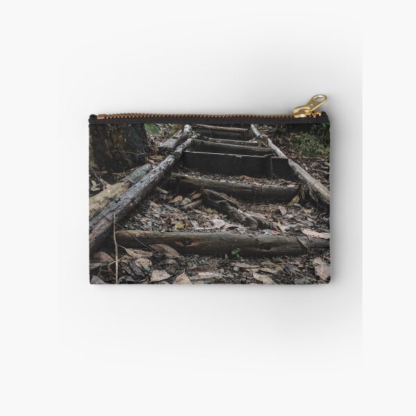 Item preview, Beautiful view of a staircase made with wooden logs designed and sold by hateeyes.
