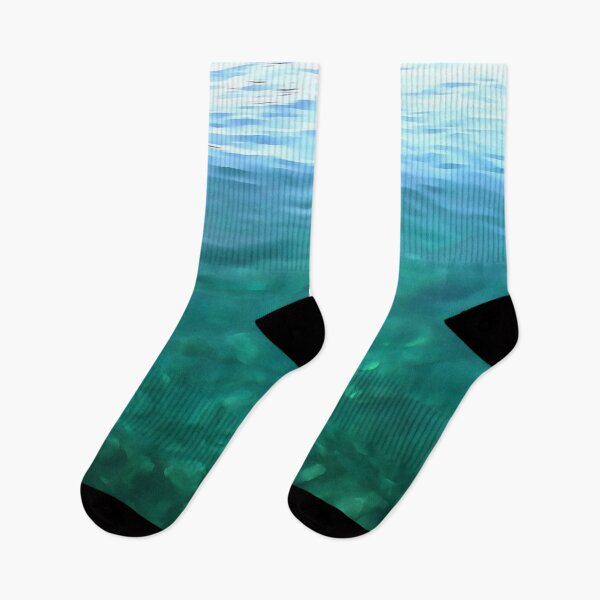 Item preview, Green and Mint Ocean Ombre Abstract Art designed and sold by taiche.