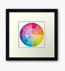 Colour Wheel Framed Print