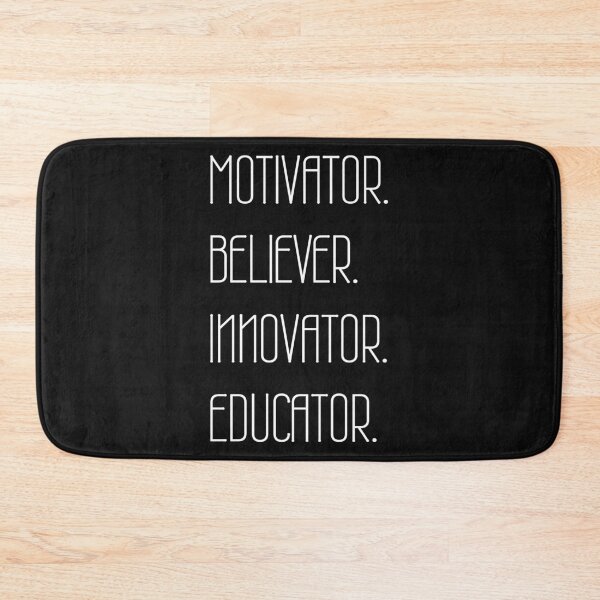Item preview, Motivator Believer Innovator Educator, Motivational quote designed and sold by cyhdesign.