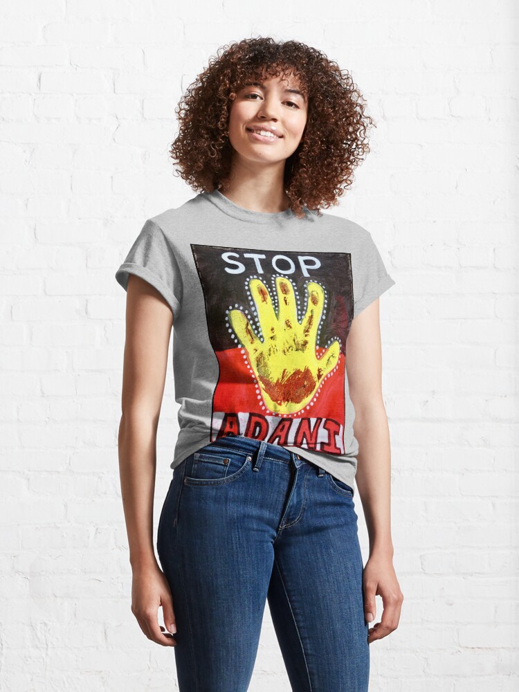 Alternate view of Stop Adani Classic T-Shirt