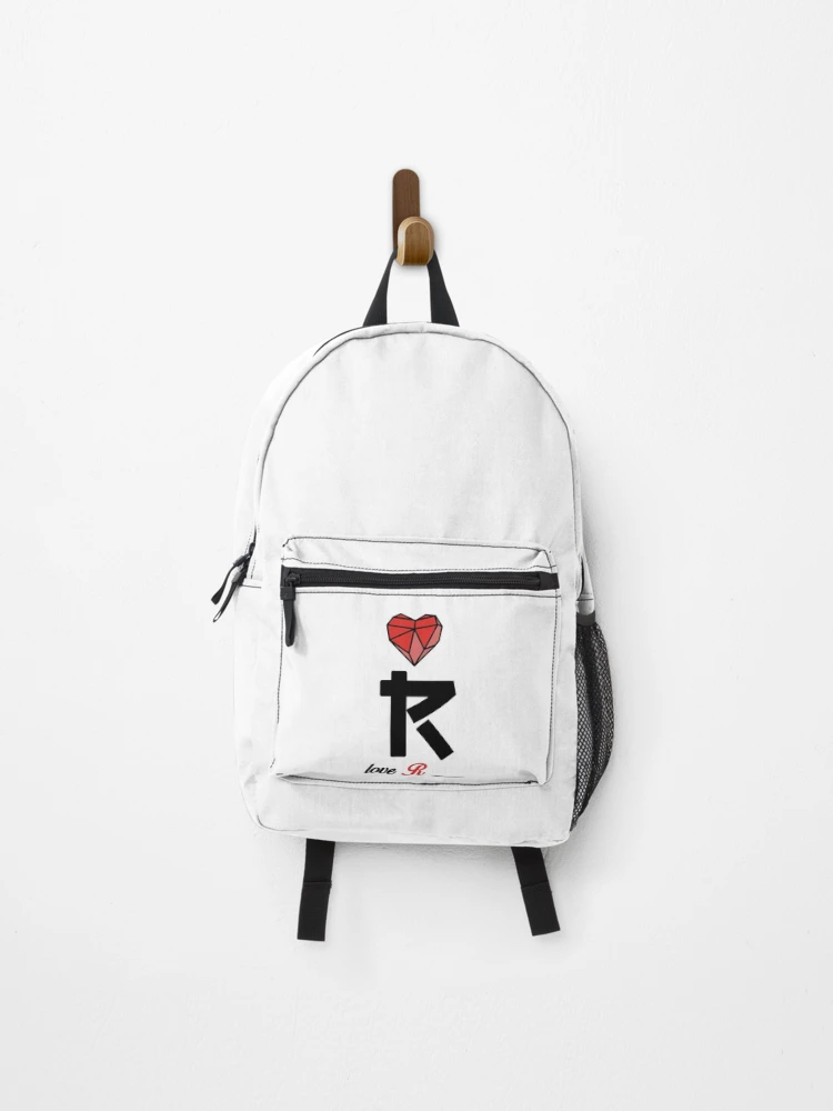 Thumbnail 1 of 3, Backpack, Initial Love letter R designed and sold by Swiiing.