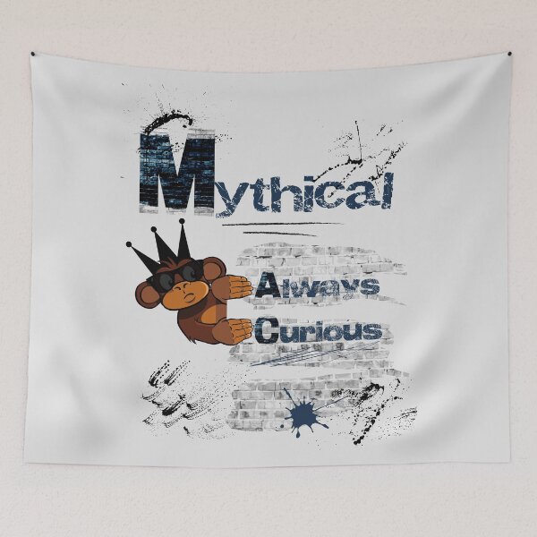 Item preview, Mythical Always Curious (Monkey) designed and sold by albix81.