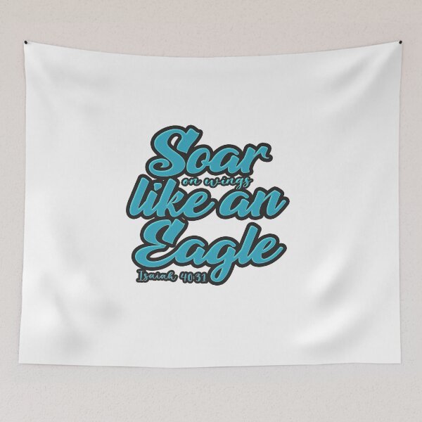 Item preview, Motivational Verse Soar like an Eagle designed and sold by jassyclassy.