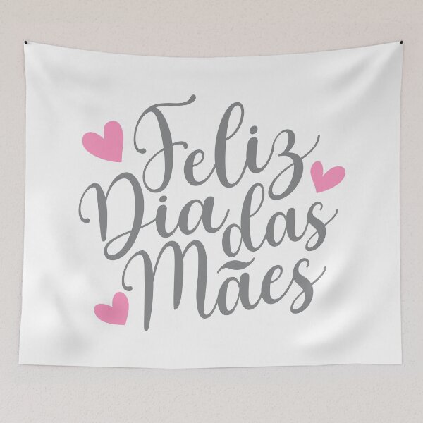 Item preview, Feliz Dia Das Mães Spanish Portugese Happy Mother's Day Calligraphy Quote designed and sold by Hommie9977.