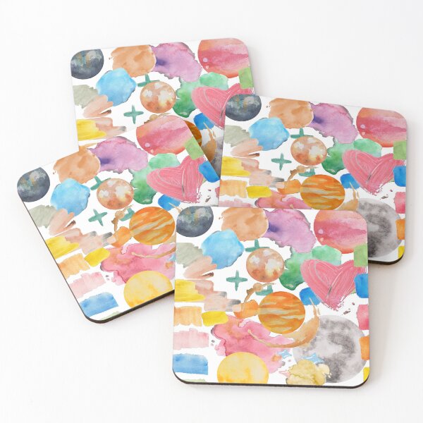 Item preview,  Abstract Multicolor Art - Spring Fashion Trends - Pastel Abstract Print designed and sold by The Red Nox.