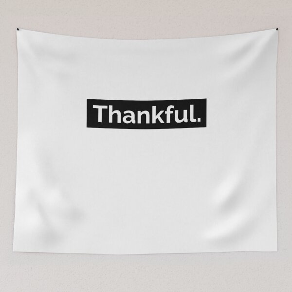Item preview, Thankful. Black banner designed and sold by printhappy.