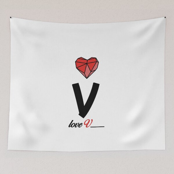 Item preview, Initial Love letter V designed and sold by Swiiing.