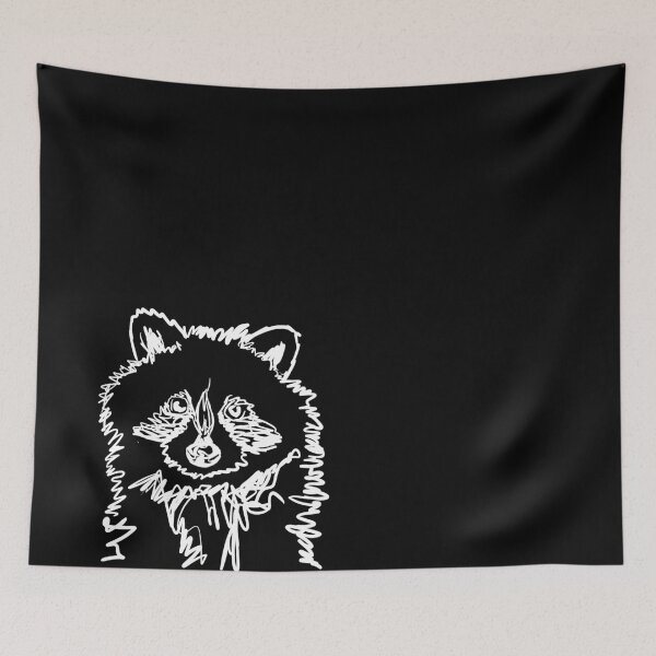 Item preview, Raccoon animal illustration designed and sold by paintinkpenguin.