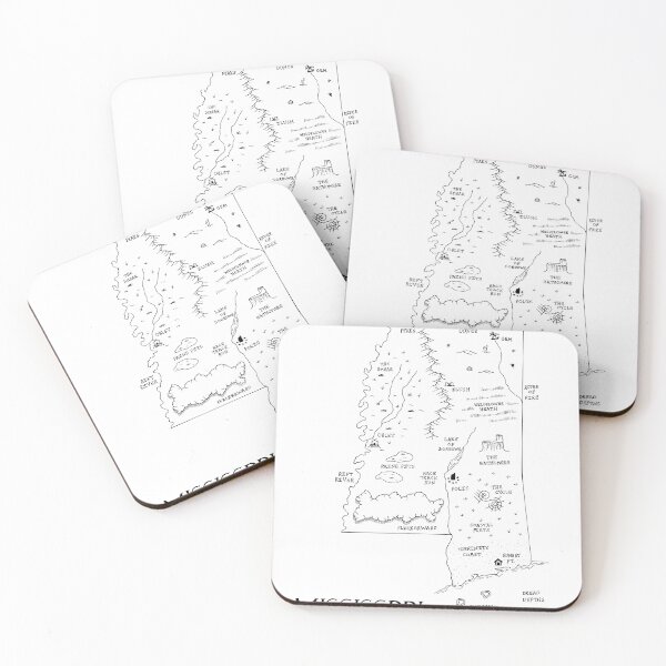 Item preview, Mississippi as a fantasy map - black and white designed and sold by aldayuan.