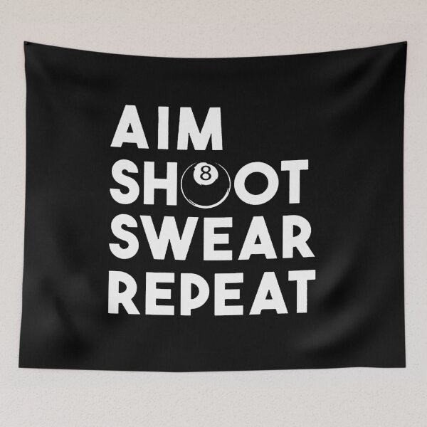 Item preview, Aim Shoot Swear Repeat designed and sold by sayotayo93.