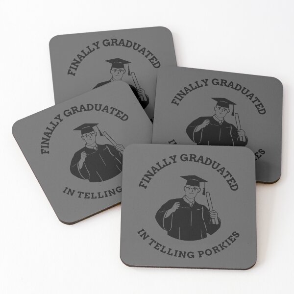 Item preview, Finally Graduated in Telling Porkies Funny Educational Meme designed and sold by Captivation.