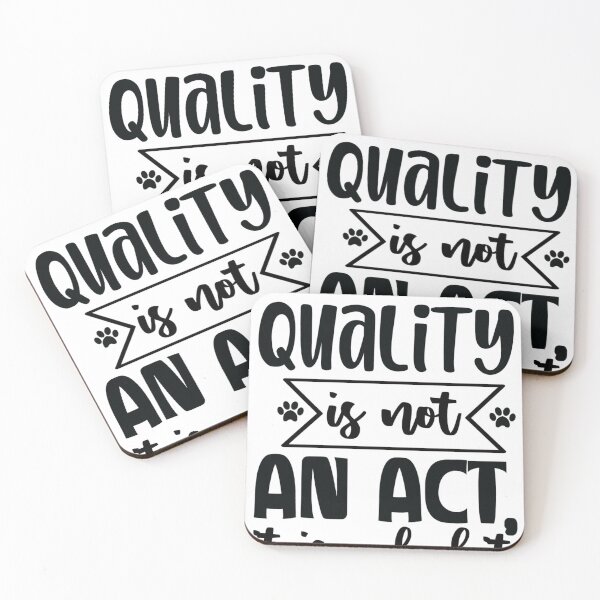 Item preview, Quality is Not an Act, It is a Habit designed and sold by NOorYES.