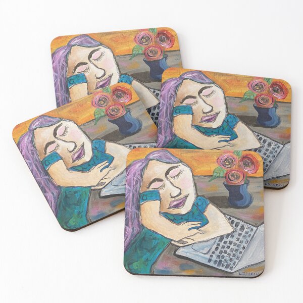 Item preview, Studying Spanish, Funky Abstract Portrait designed and sold by Lori Rivera.