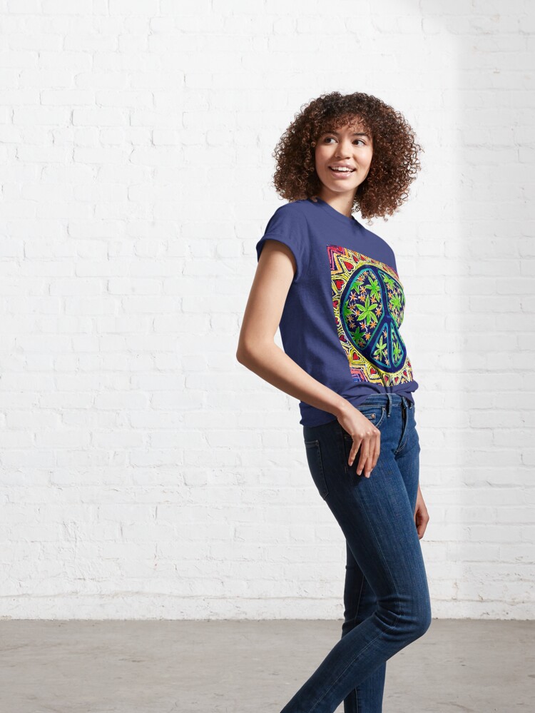 Thumbnail 6 of 7, Classic T-Shirt, Peace Mandala designed and sold by leonitalee.