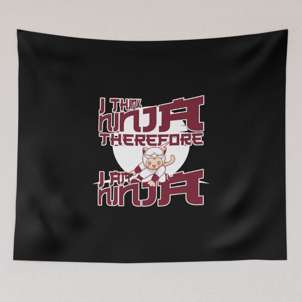 Item preview, I Think Ninja Therefore I am Ninja - Funny Sarcastic Cat designed and sold by PrintPress.