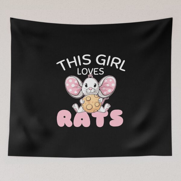 Item preview, This Girl Loves Rats - Cute Animal Lover designed and sold by PrintPress.