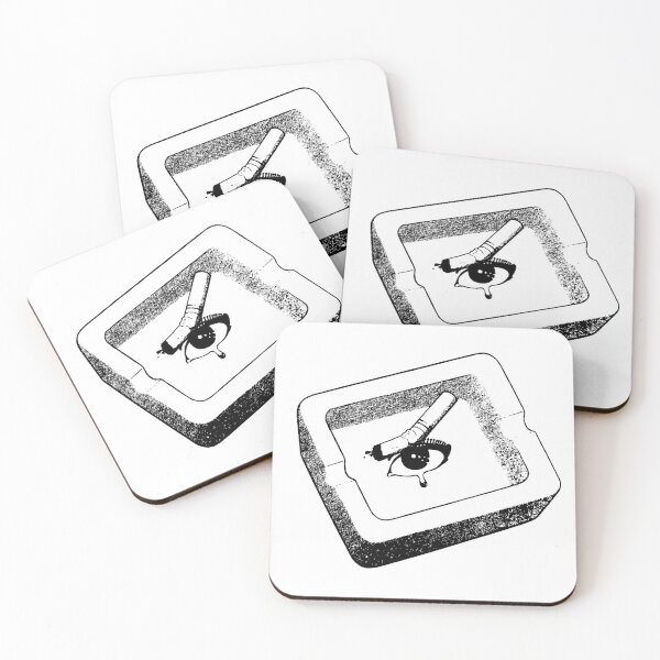 Item preview, Anime Eye Crying Ash Tray Black and White designed and sold by vaporworld.