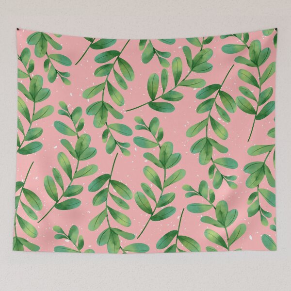Item preview, "Leaves" Pattern in Pink  designed and sold by wilder-mind.