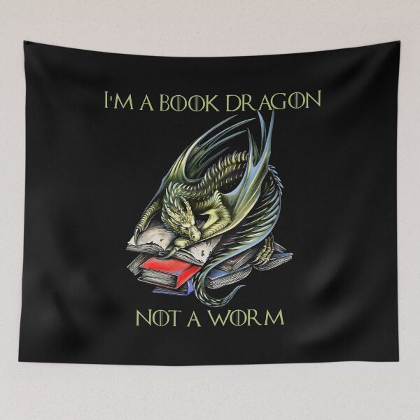 Item preview, I'm A Book Dragon Not A Worm - Funny Reading Wyvern  designed and sold by PrintPress.