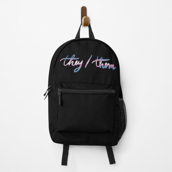 Item preview, They them trans flag pronouns non binary genderqueer designed and sold by tragiciandesign.