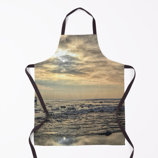 Item preview, Sunset on a wadden sea with ice designed and sold by Photopat.