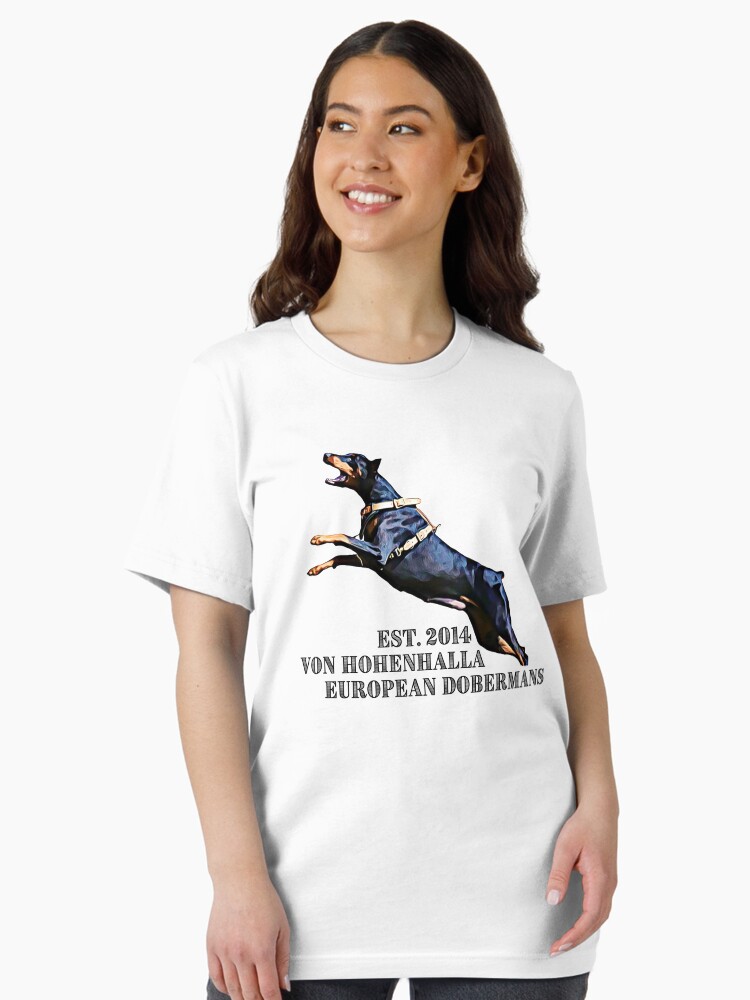Thumbnail 2 of 7, Essential T-Shirt, Doberman Bite Work designed and sold by HohenhallaDobes.