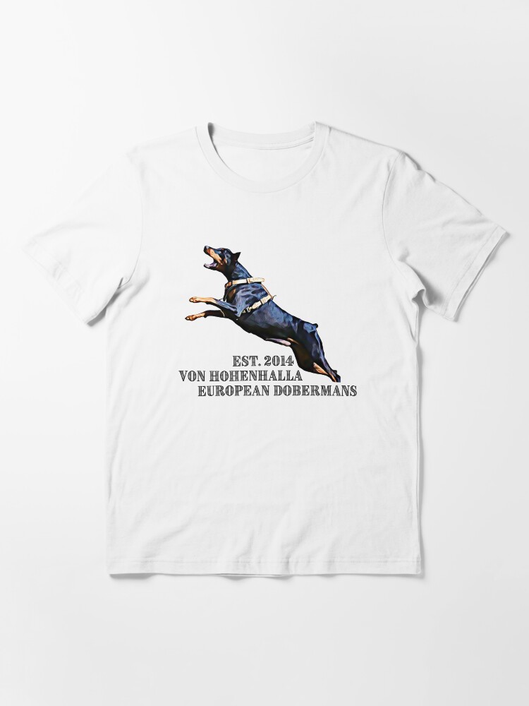 Thumbnail 3 of 7, Essential T-Shirt, Doberman Bite Work designed and sold by HohenhallaDobes.