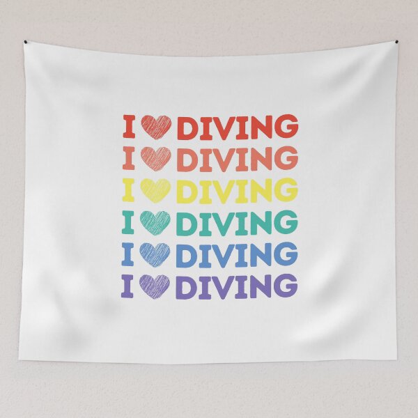 Item preview, I Love Diving designed and sold by StudioAquaLumos.