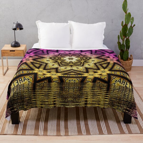 Item preview, Trippy golden tropical paradise design  designed and sold by TrippyEarth.