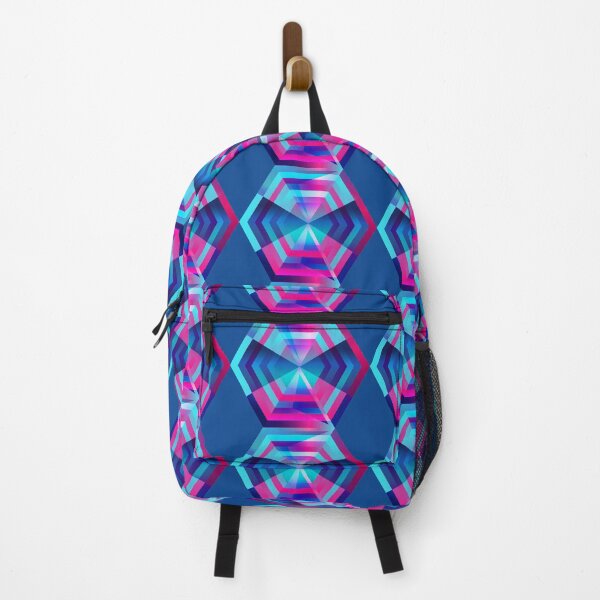 Item preview, Regular star shape polygon in pink and blue designed and sold by IngaDesign.