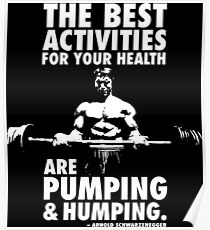 Pumpen und Hüpfen Poster