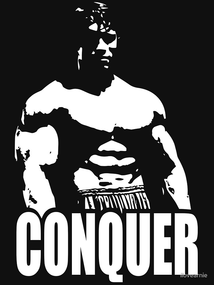 CONQUER (Arnold Standing) Essential T-Shirt for Sale by ilovearnie