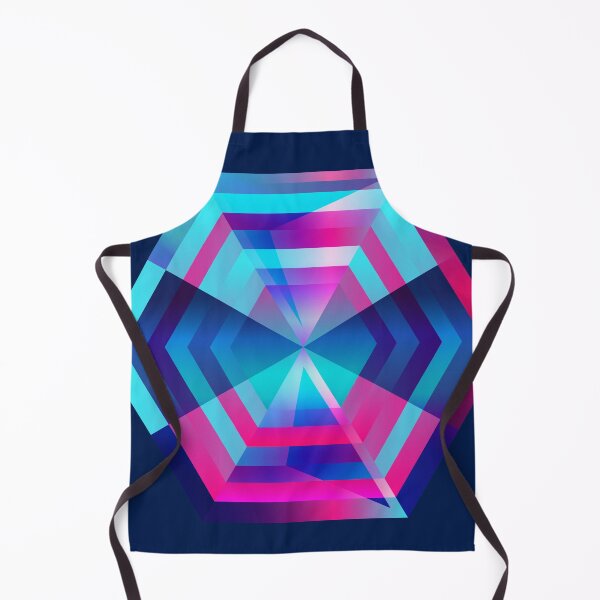 Item preview, Regular star shape polygon in pink and blue designed and sold by IngaDesign.
