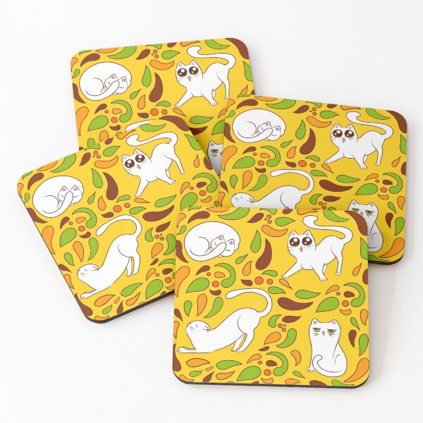 Item preview, Capricious cats (warm colors) designed and sold by MarvelousPSart.