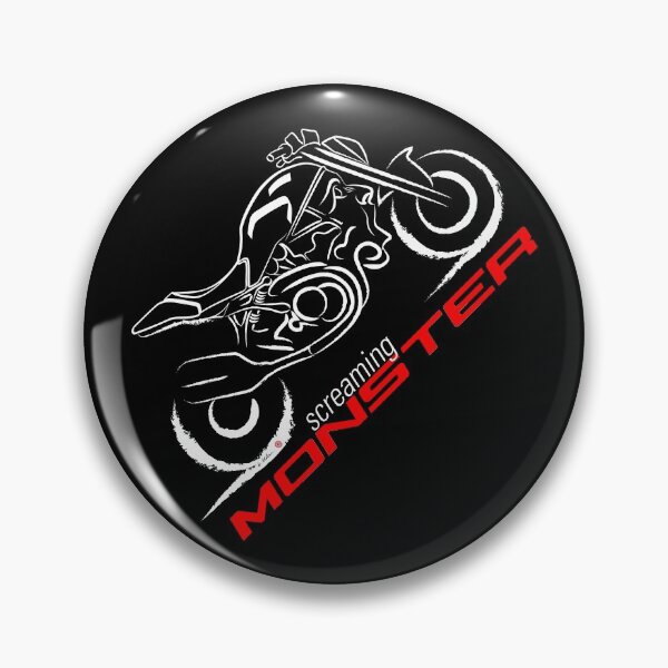 Item preview, Screaming Monster, Wheelie Chop Tail Custom Bike on Black for the Real Biker designed and sold by etoide.